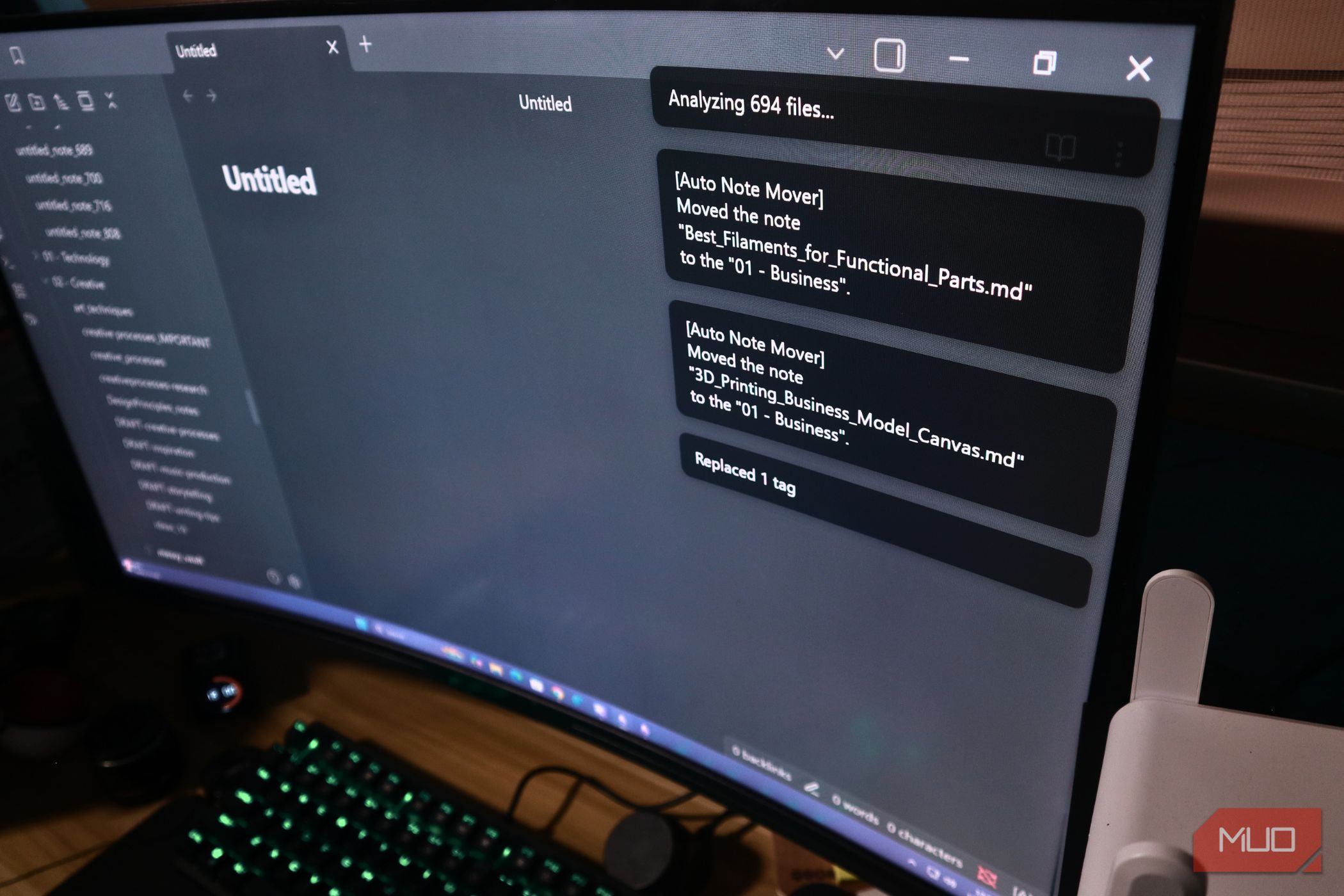 I let my local LLM organize my chaotic Obsidian vault and it nailed it