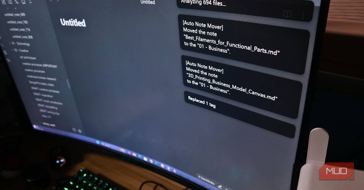 I let my local LLM organize my chaotic Obsidian vault and it nailed it