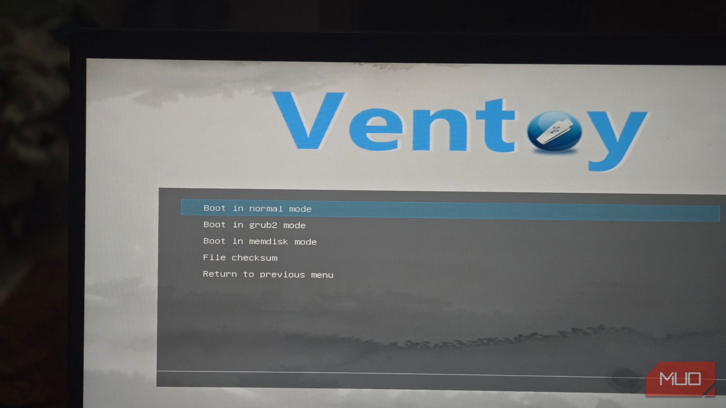 Ventoy boot menu (2)