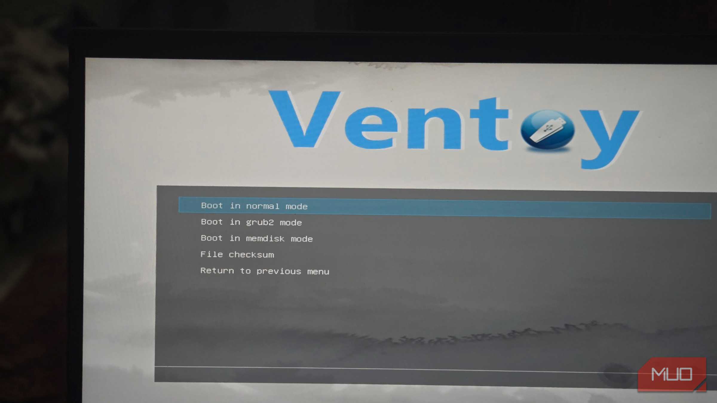Ventoy boot menu (2)