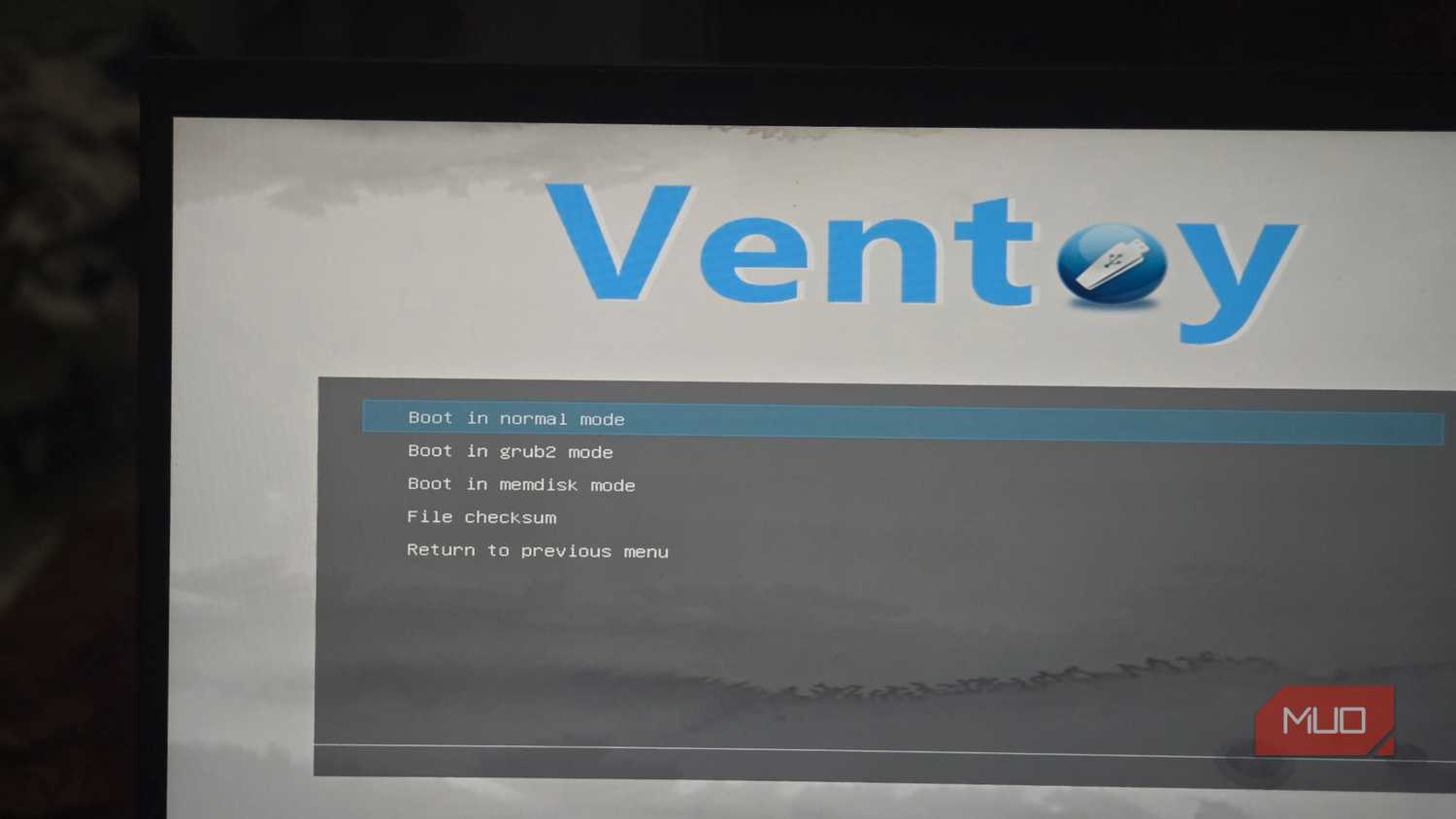 Ventoy boot menu (2)