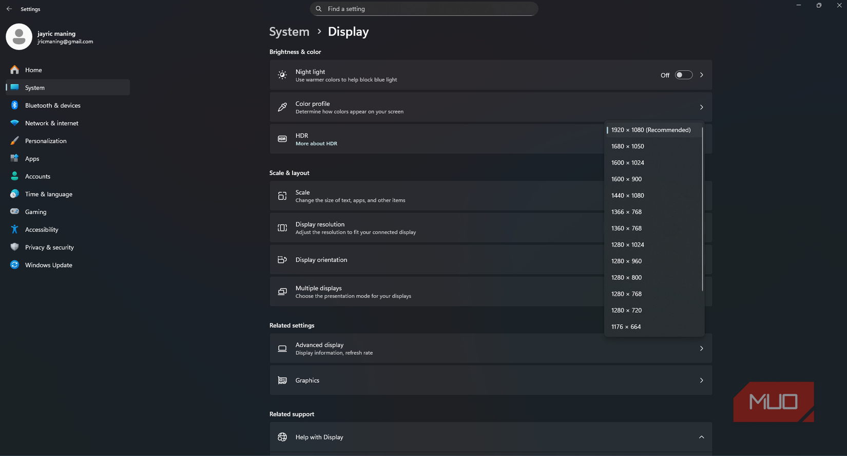 Windows Display not allowing options past my monitor's native resolution