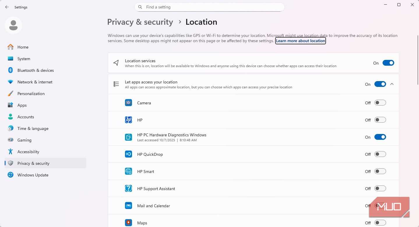 Location Pin Windows The location switch in Windows you need to flip today