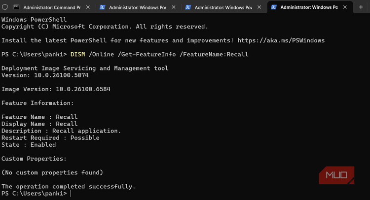 Recall Status Is Windows Recall enabled on your PC? Check with this simple command