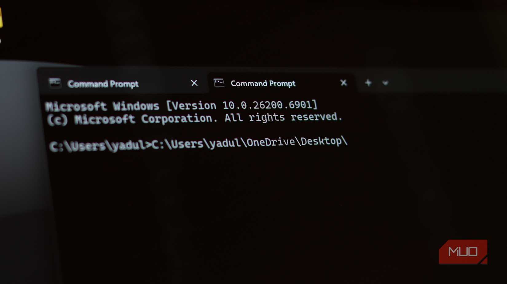 Windows terminal file path.