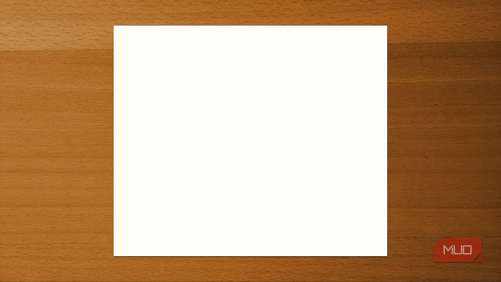 A blank page on a woody background on the FocusWriter app.
