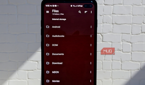 A smartphone displaying the main folder directory of the Material Files app.