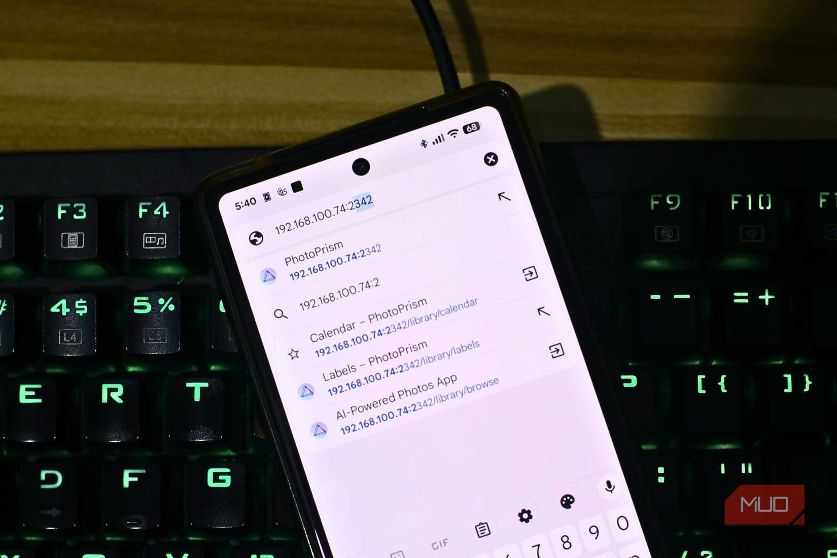 Accessing PhotoPrism using smart phone