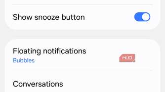 Advanced notification settings on Android phone