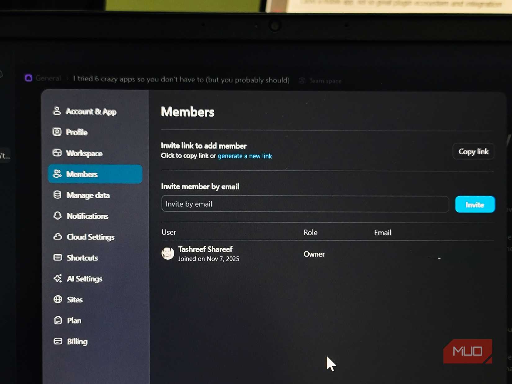 AppFlowy Collaboration feature