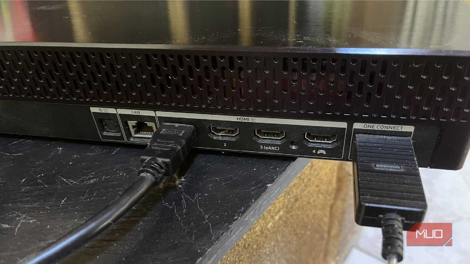 One Connect box on Samsung TV with HDMI eARC