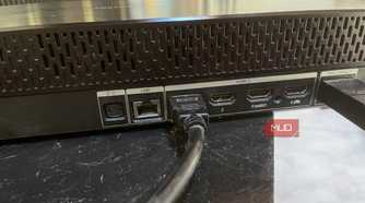 Samsung TV with HDMI ports with an eARC port
