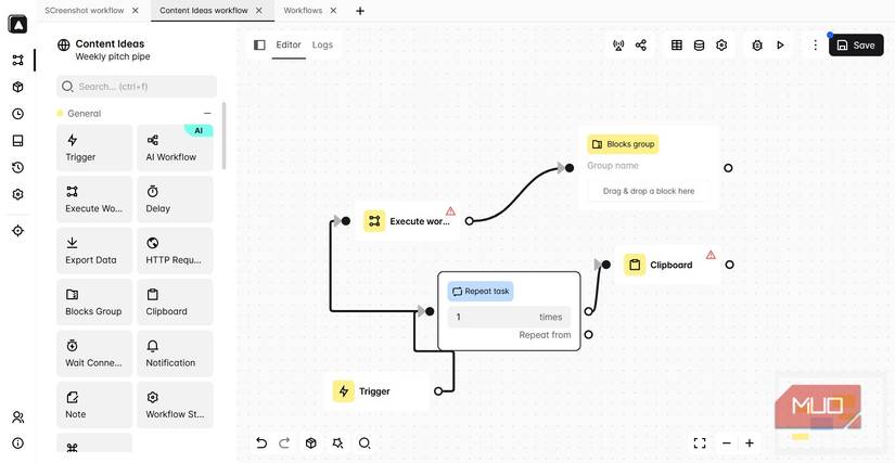 Building out my automation with Automa