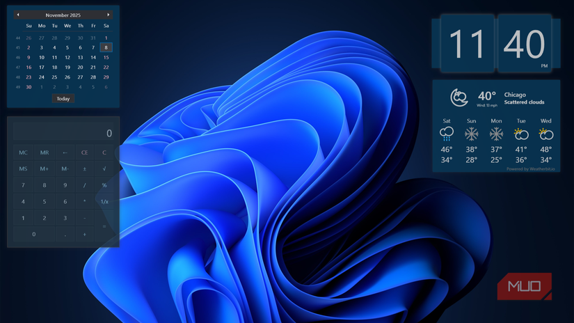 I Made My Windows Desktop Useful Again With This Free Widget App I Made My Windows Desktop Useful Again With This Free Widget App
