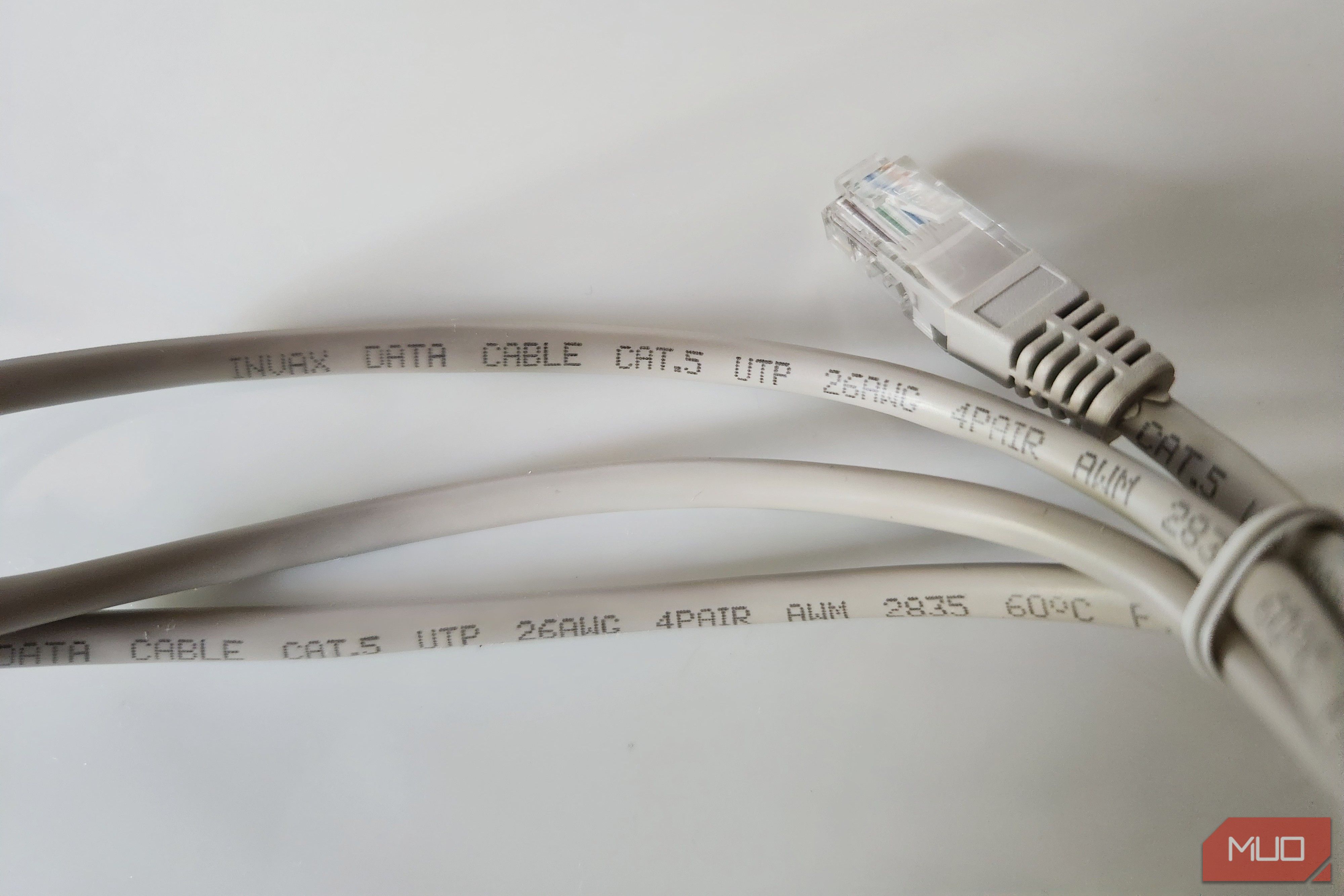 Cat5 gray Ethernet cable
