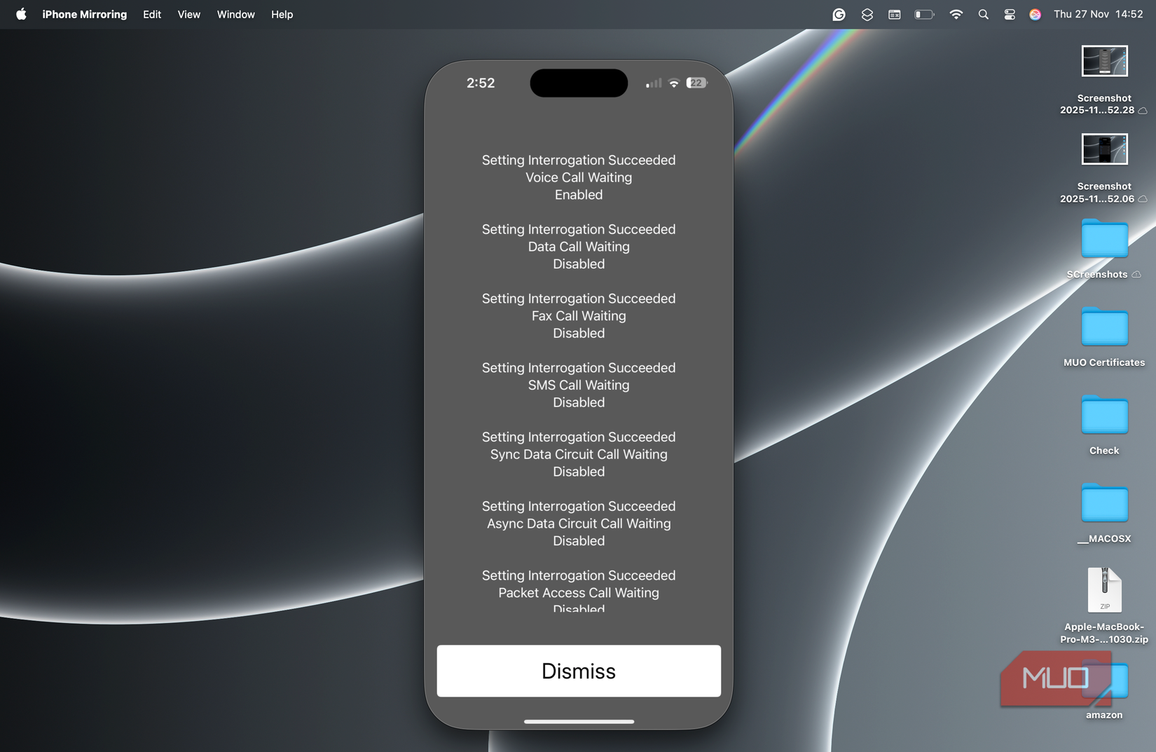 Check Call Waiting Status