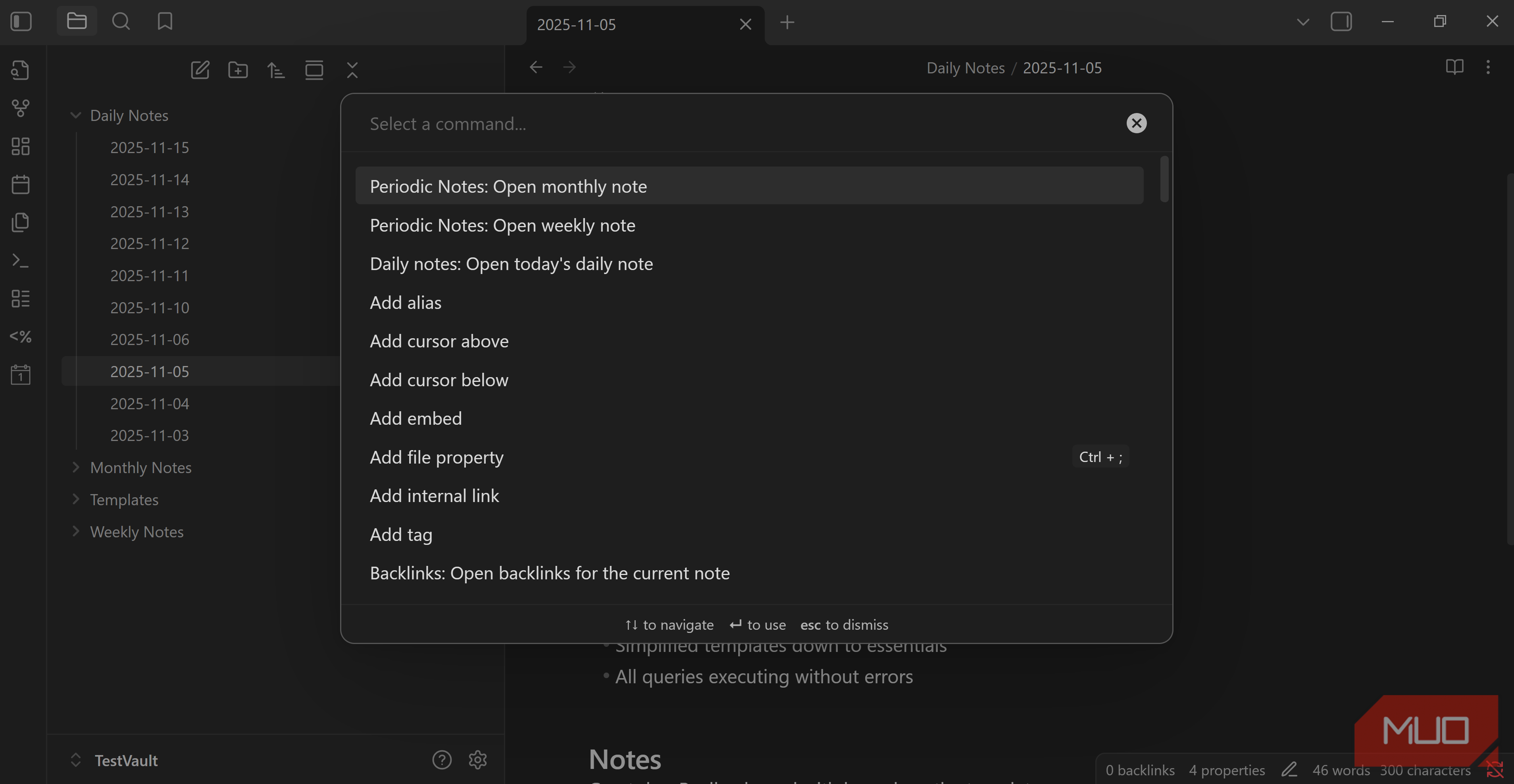 I created one Obsidian template that organizes my entire life