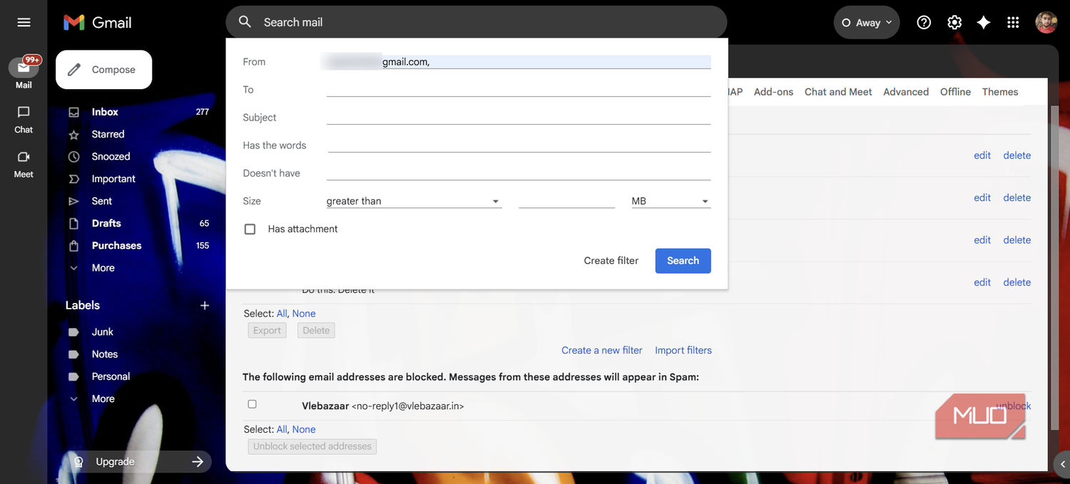 Sender Filtering I set 3 Gmail filters and my inbox finally stays at zero