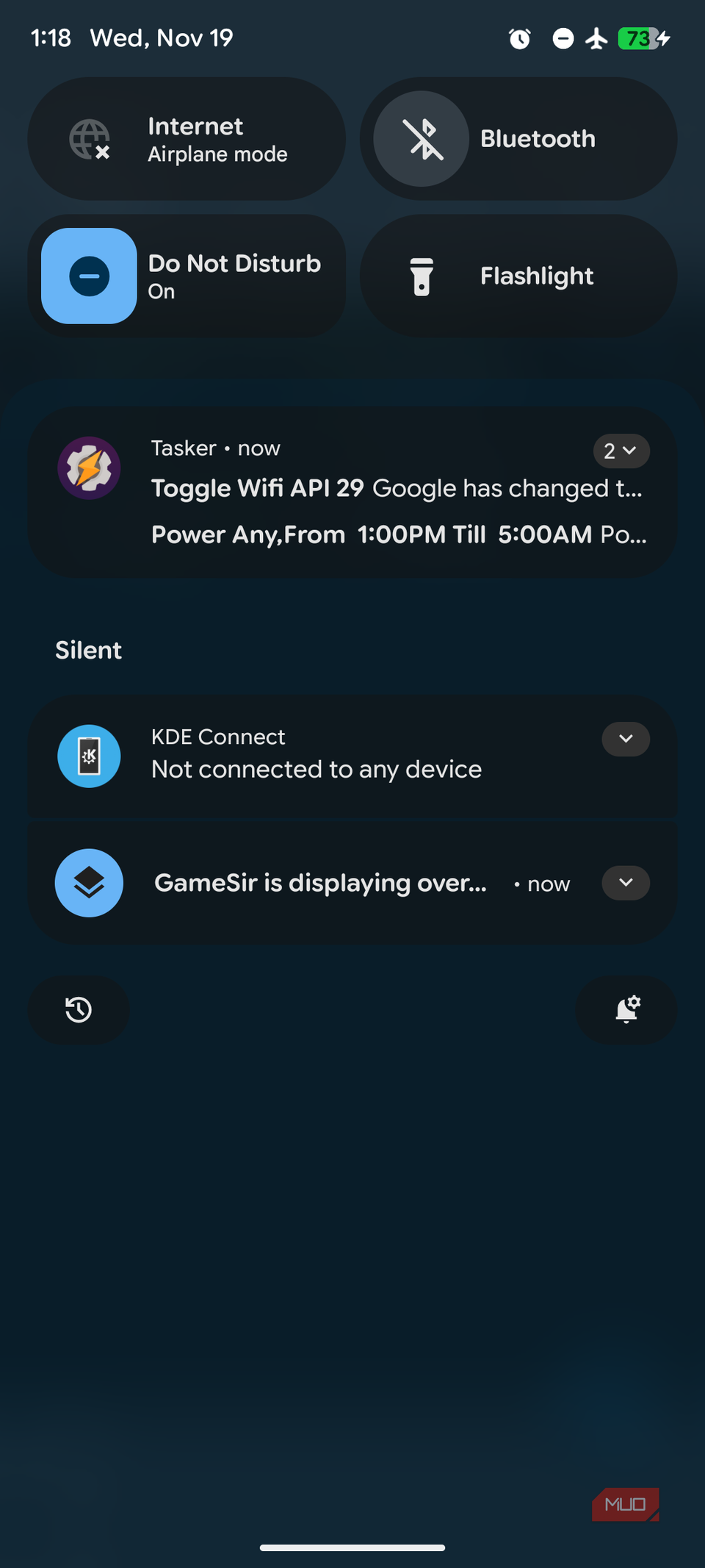 False alarm on Wi-Fi warning notification