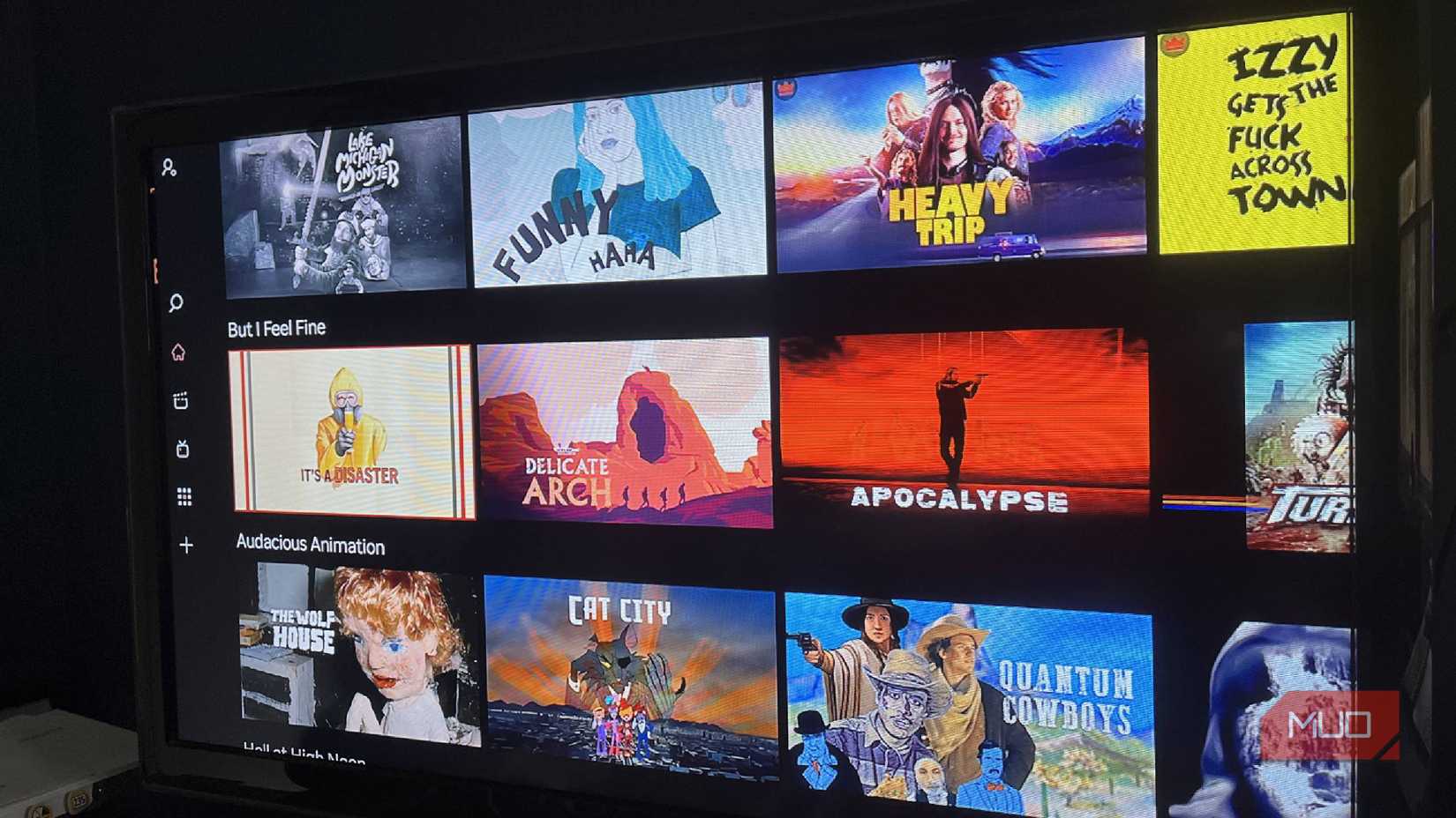 The sub genres on Fandor