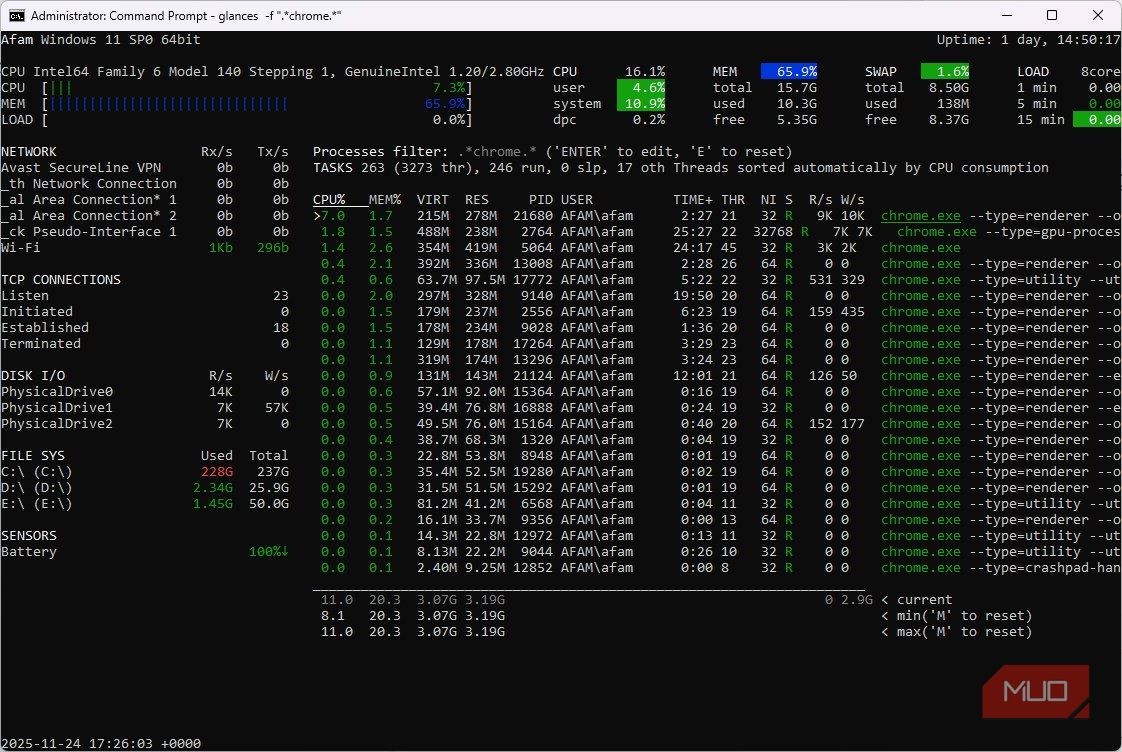 fiilter-showing-only-chrome-processes-on