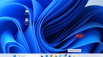 Folder pinned to Windows 11 taskbar