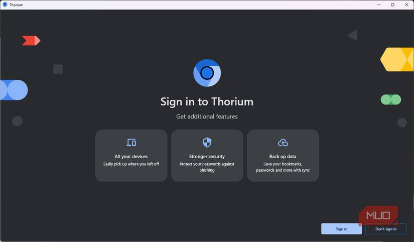 Getting started with the Thorium browser