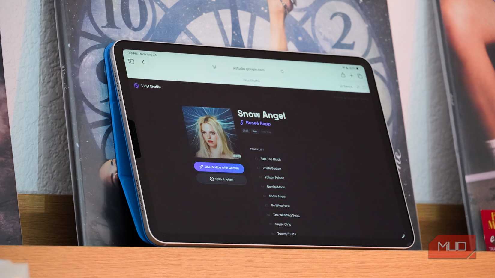 My Gemini web app running on an iPad Pro in a browser.