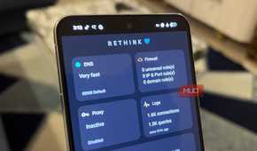 ReThink DNS app stat tab running on a Google Pixel