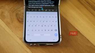 HeliBoard open in samsung Galaxy Z Flip 6