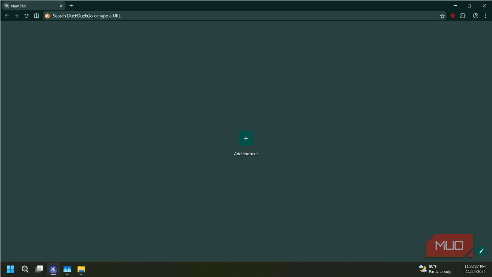 Helium Browser Setup screen