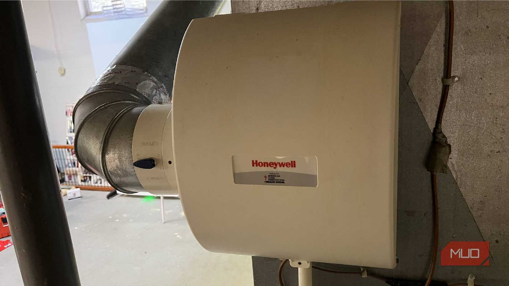 Humidifier in basement
