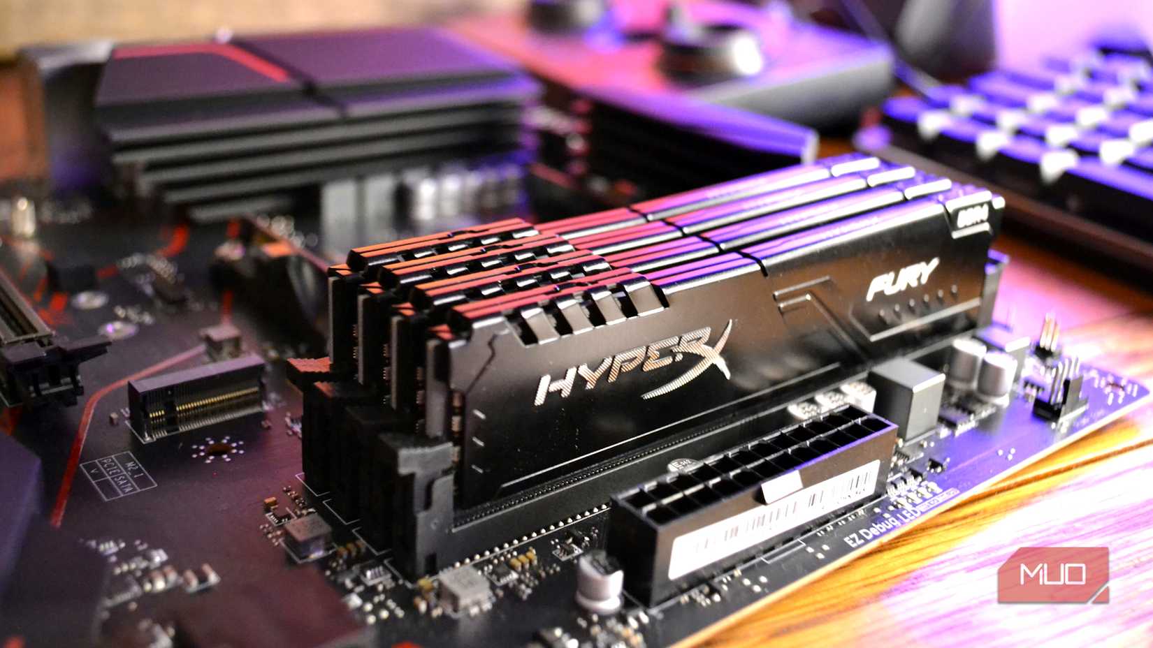 hyperx fury ram in motherboard.