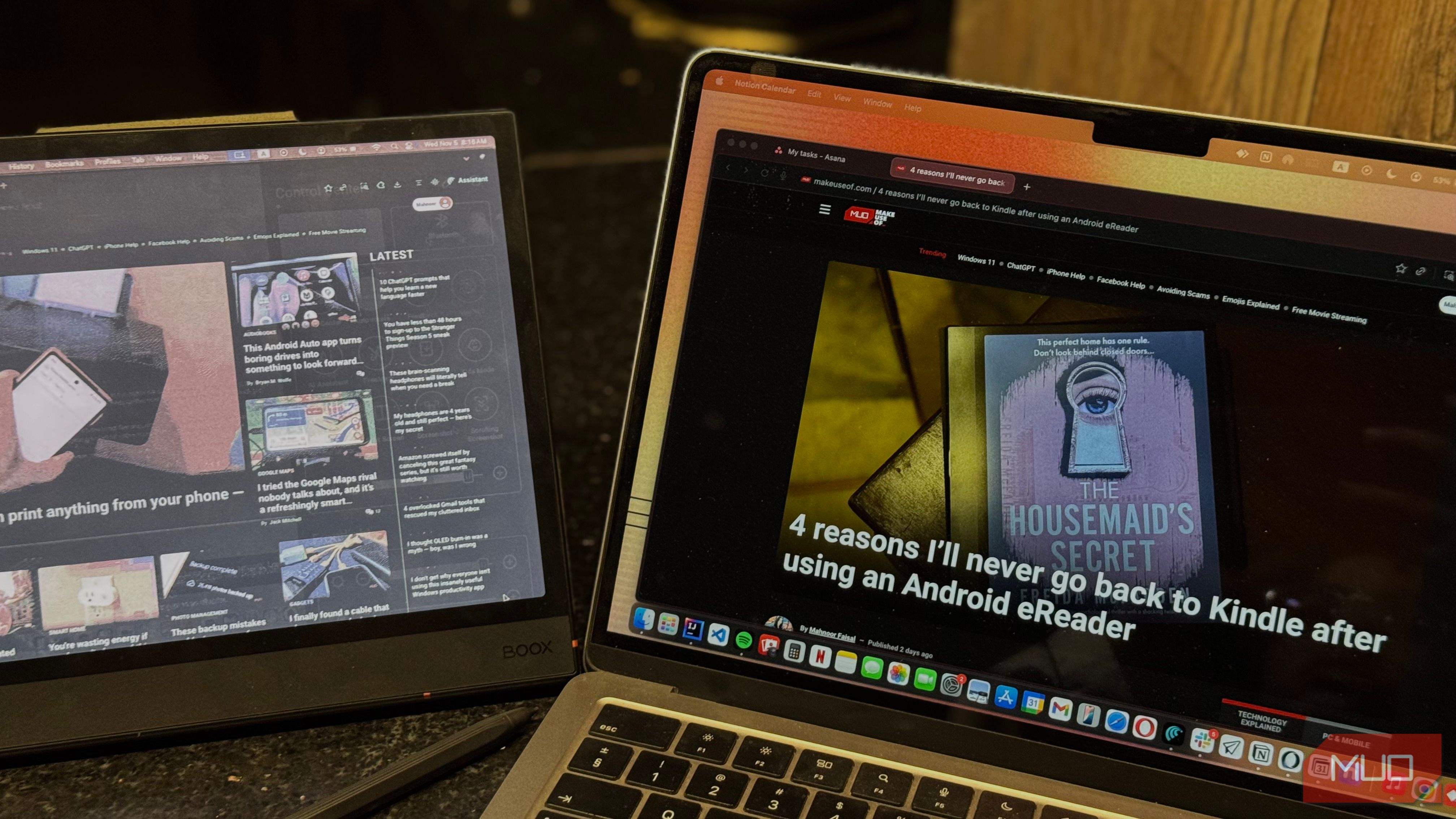 Don’t ask me why, but I turned my e-reader into a second monitor
