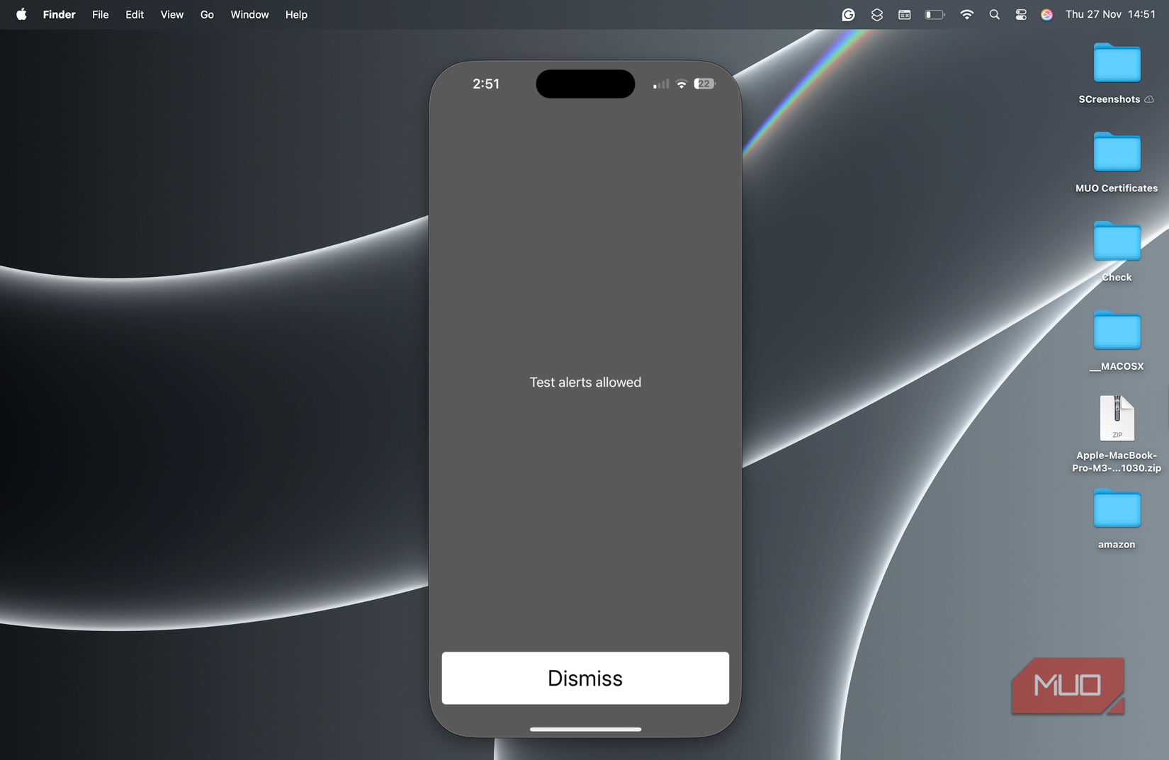 iPhone code to check if emergency alerts are allowed