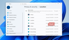 Location access history in Windows 11