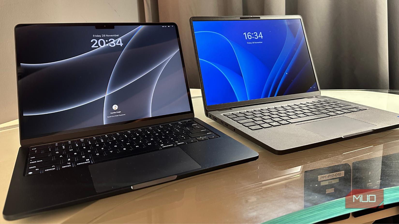 MacBook Air M3 and dell laptop