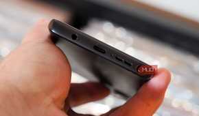 The headphone jack and USB-C port on the Moto G Stylus 5G 2023.