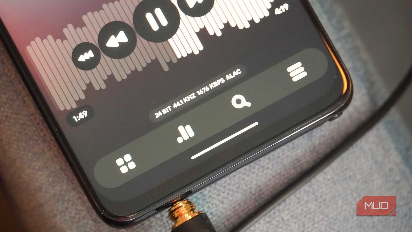 ALAC files playing on my Moto G Stylus 2023.