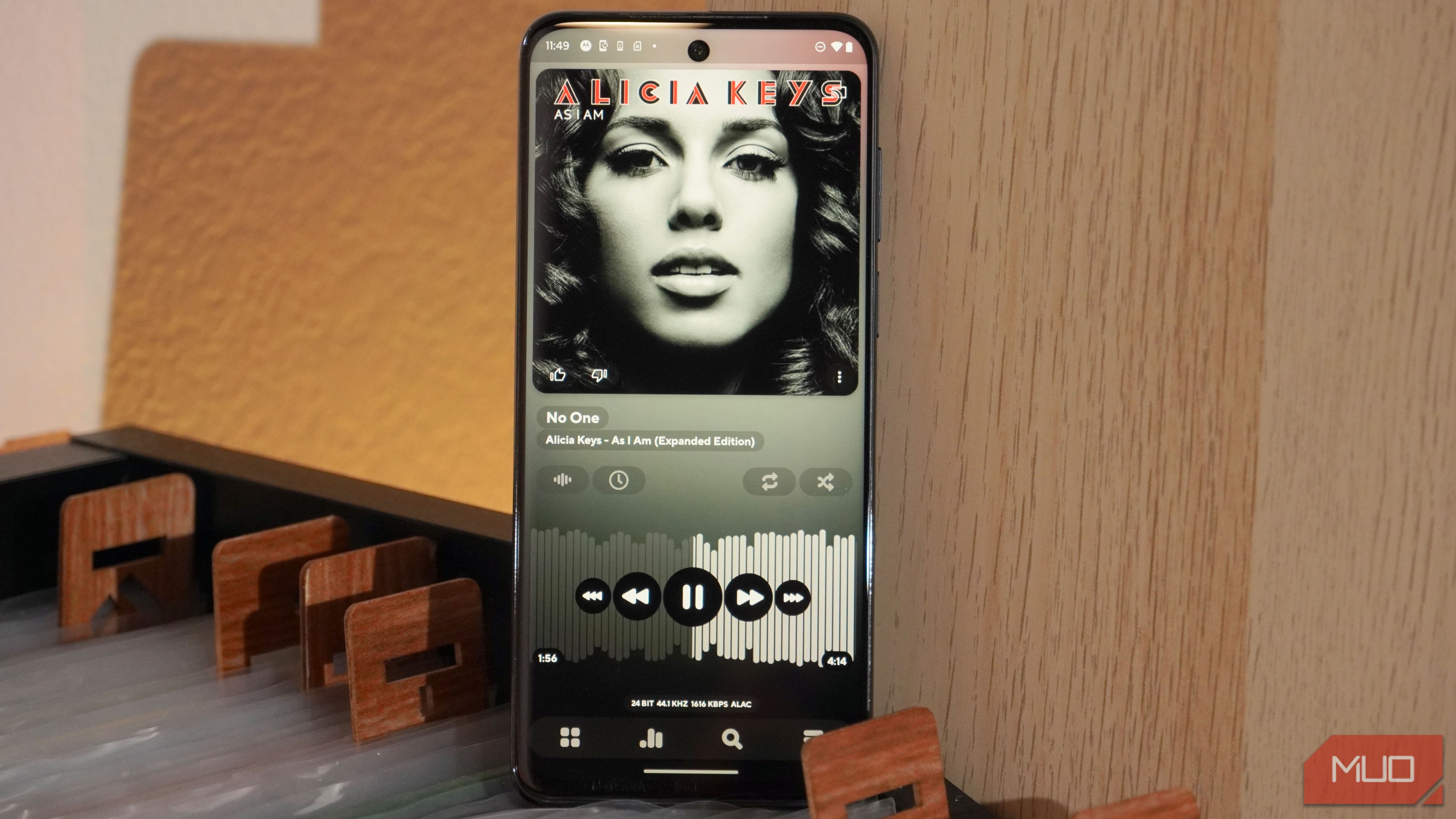 Poweramp running on the Moto G Stylus 2023.