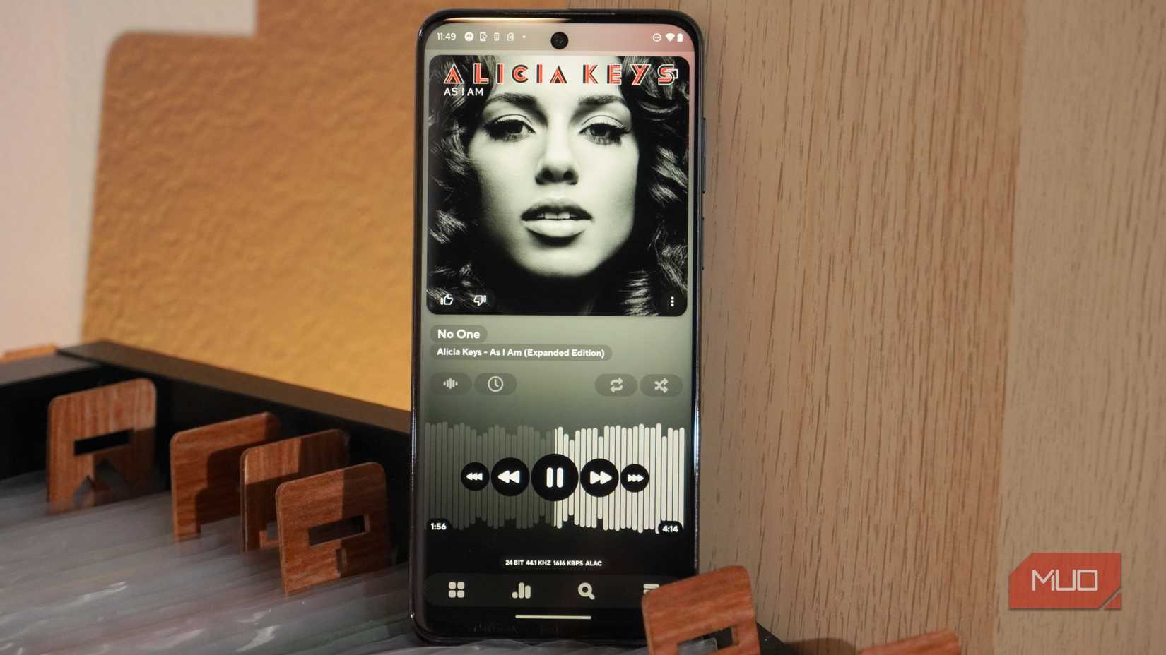 Poweramp running on the Moto G Stylus 2023.