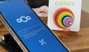 NextCloud app login screen on Samsung Galaxy Z Flip 6