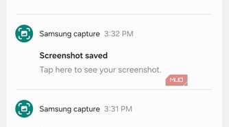 Notification history menu on Android phone