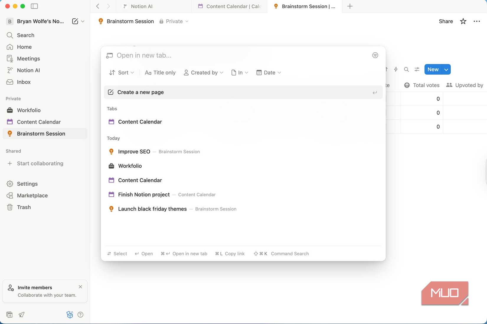 An example of Notion in action.