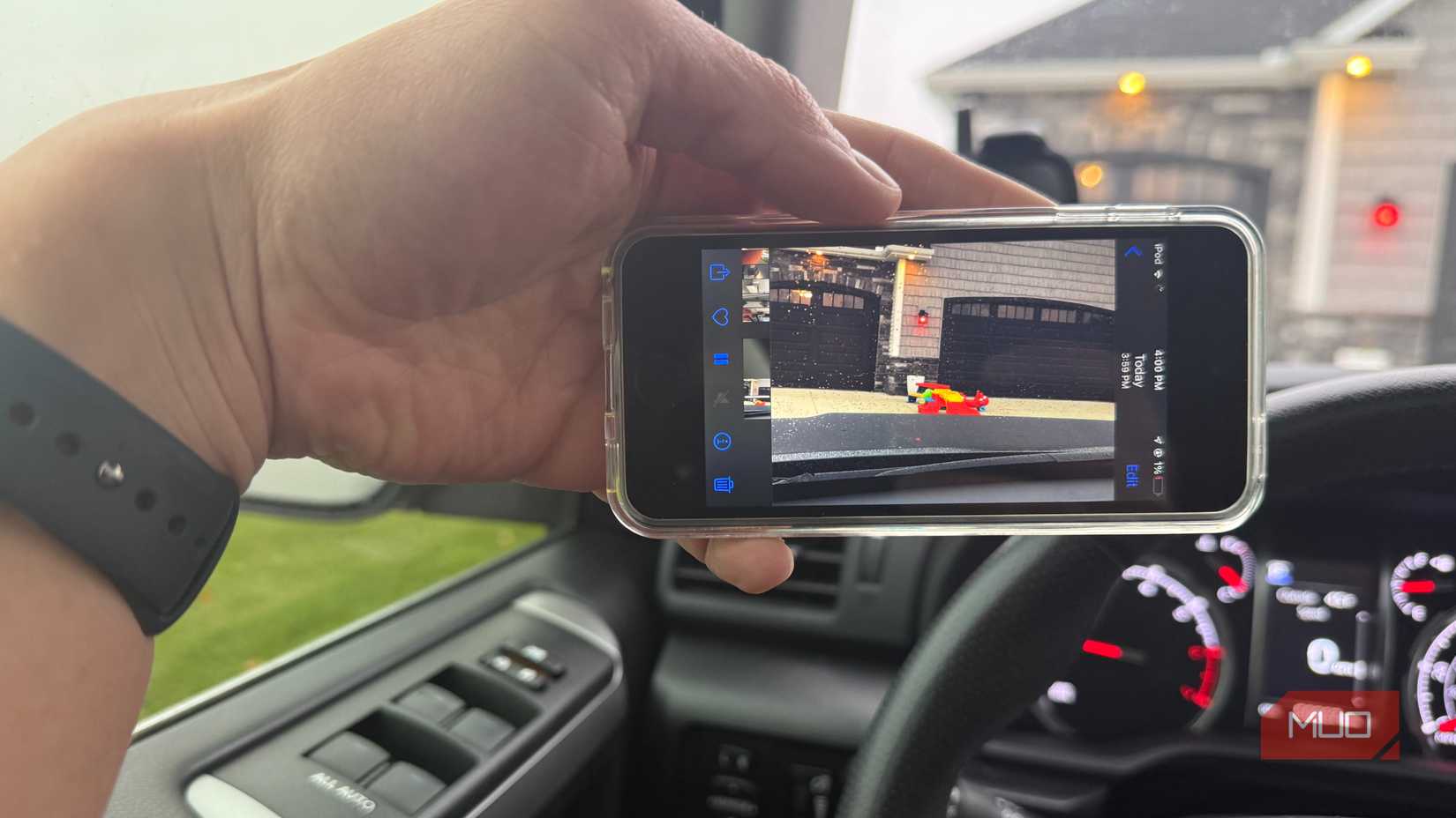 recording from dashcam recorder app on ipod touch