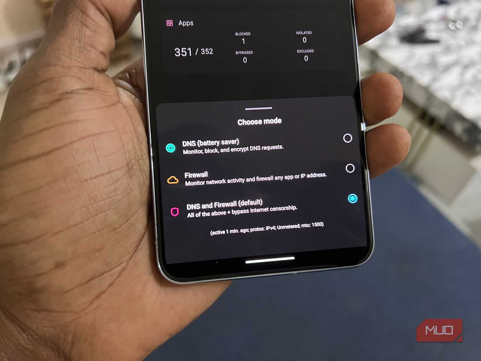 ReThink DNS mode selection