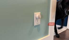 standard nightlight plugged into outlet