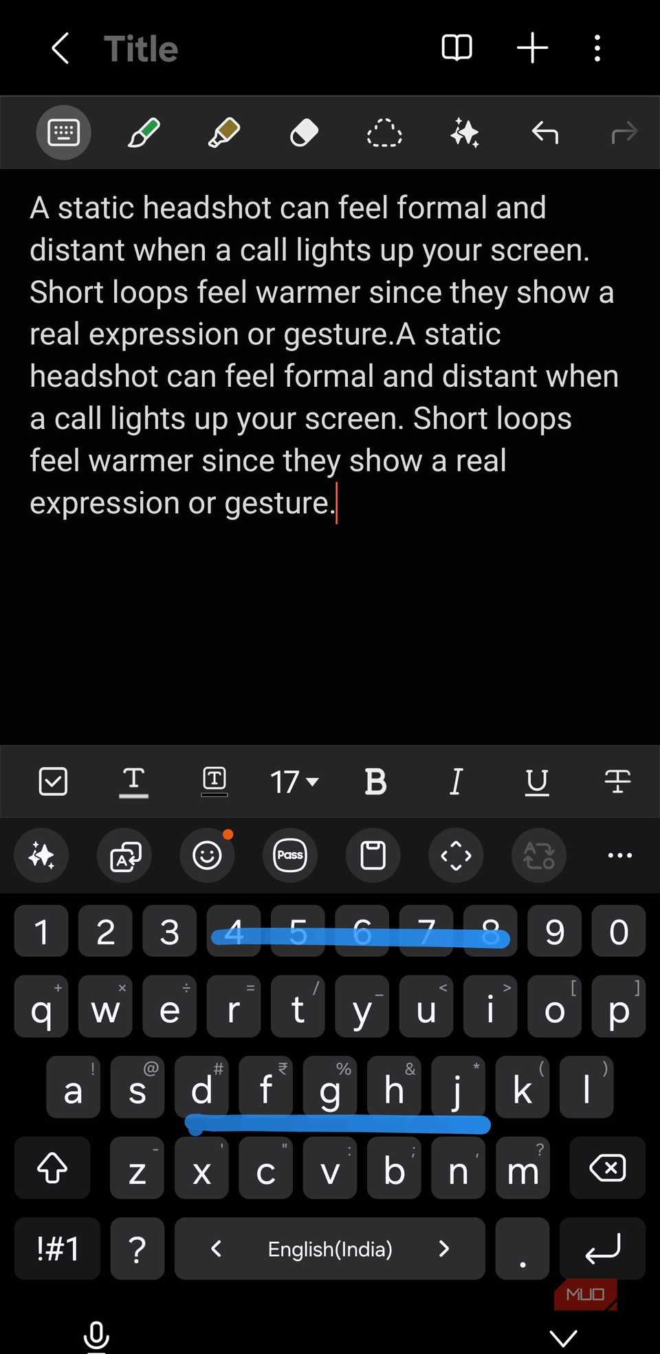 The new Samsung keyboard gestures make typing insanely fast
