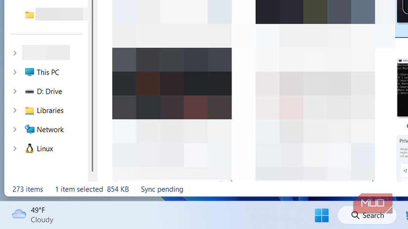 The D drive in the Navigation Pane on Windows 11-1