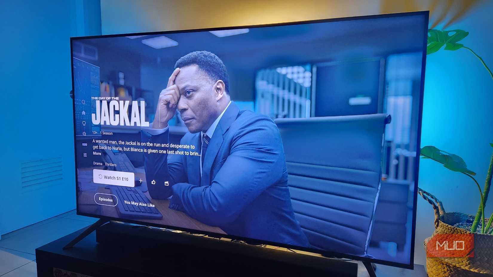 The Jackal promo on a smart TV